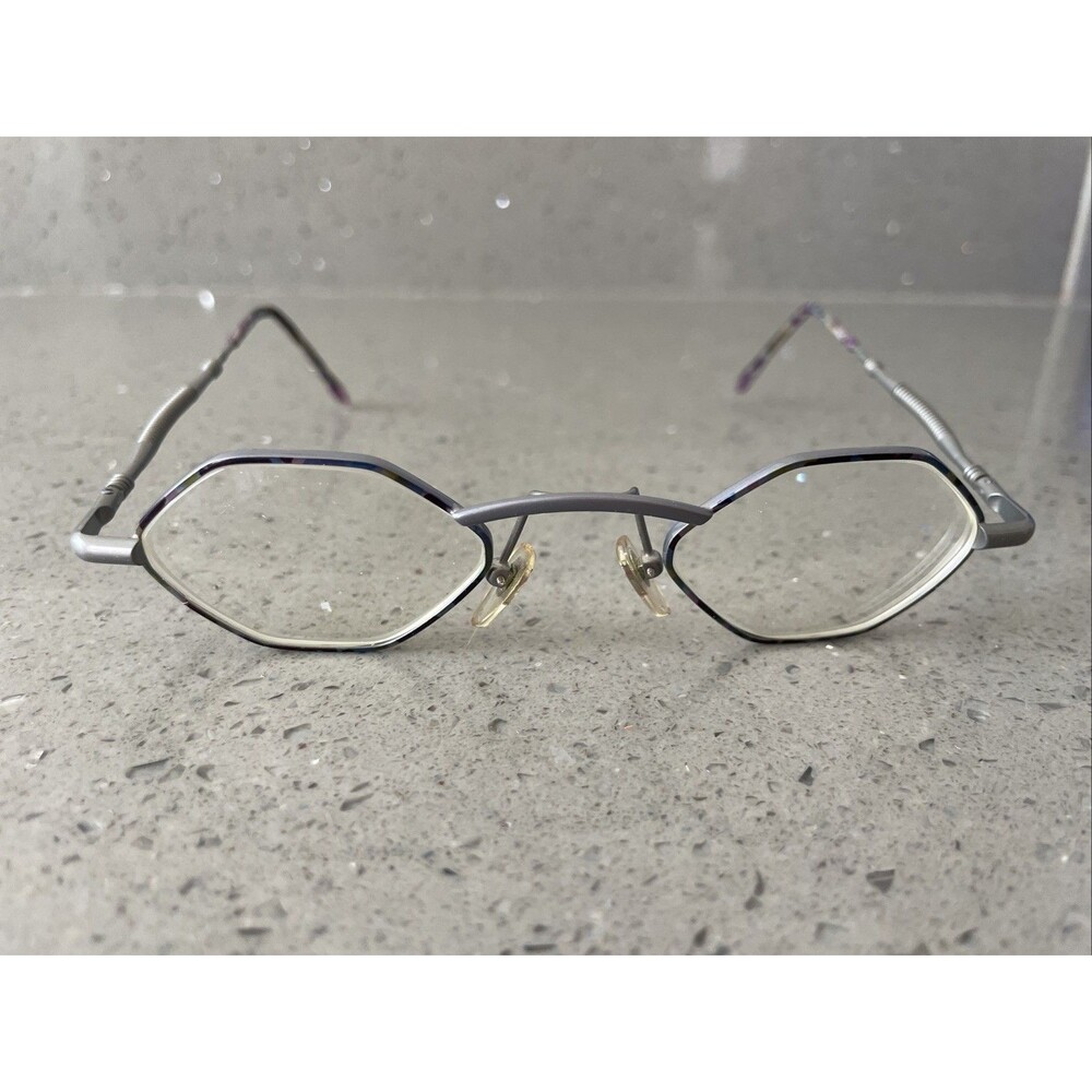 Vintage Eyeglasses FRAMES ONLY Casanova style Multicolored Italy M 450 44-22